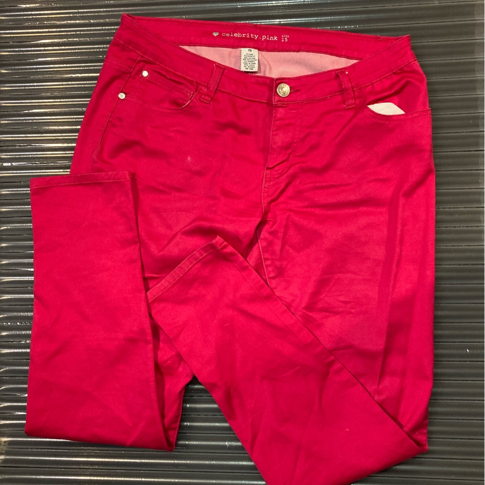 Hot pink pants